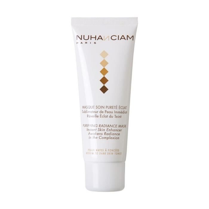 Masque soin - NUHANCIAM - Pureté Eclat - 75ml - Élimine impuretés - Unifie le teint - Sans parabène