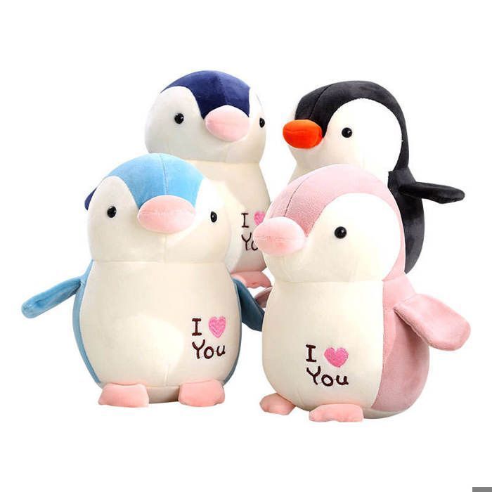 Peluche Pingouin Gourmand - Couleur Aléatoire - 1 Pièce