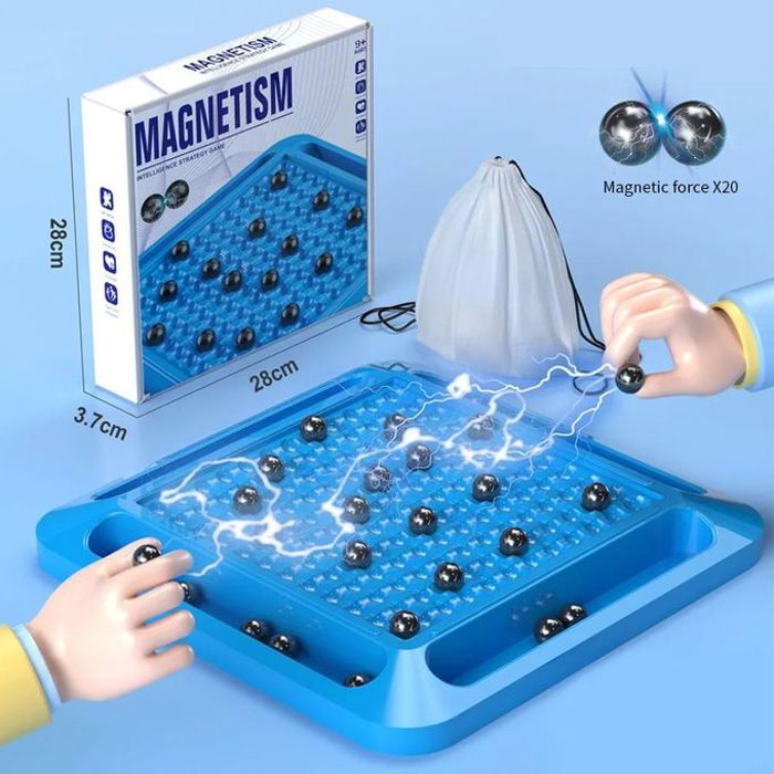 Jeu d'échecs magnétique - Magnetic - Échecs à effet magnétique - Multijoueur - Intérieur - Noir