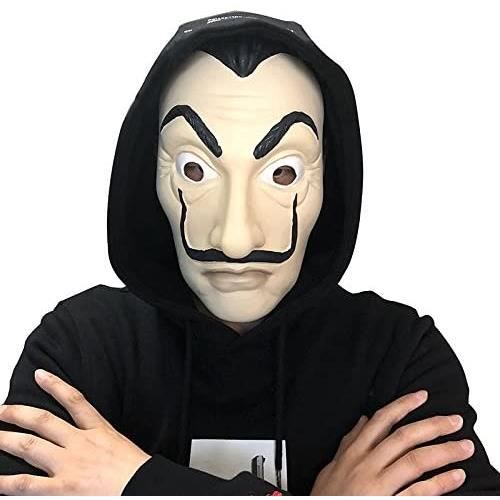 Masque Dali - La Casa de Papel - Adulte - Noir - Intérieur - Mixte