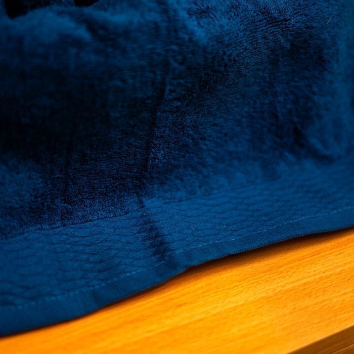 Serviette de bain - Caramela - Bleu marine - 40x70 cm - Coton premium - Ultra-absorbante