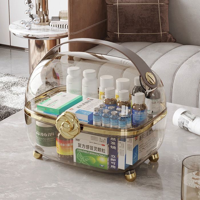 Trousse de maquillage - MAANGE - Organiseur portable - Vert - Plastique - Salle de bain