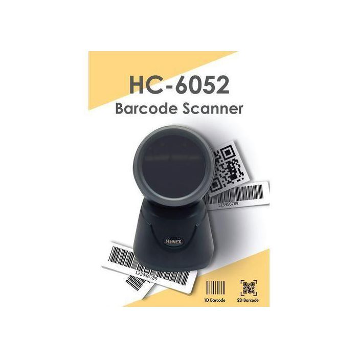 HENEX Lecteur de code à barres 1D et 2D QR Barcode Professionnel (HC-6052)