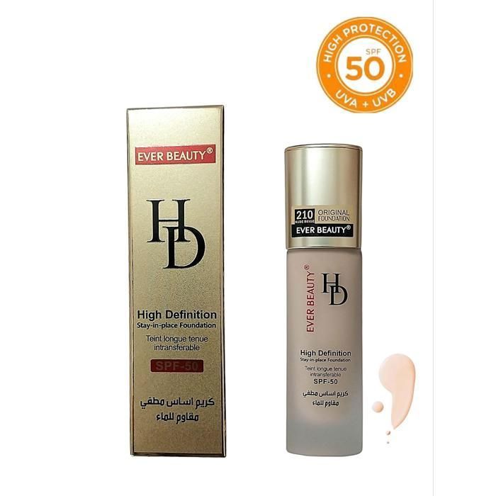Fond de teint fluide. Teint parfait et naturel. Formule SPF 50.