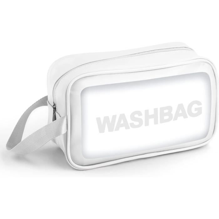 Trousse de toilette transparente Sofore - Moyen - PVC - Blanc