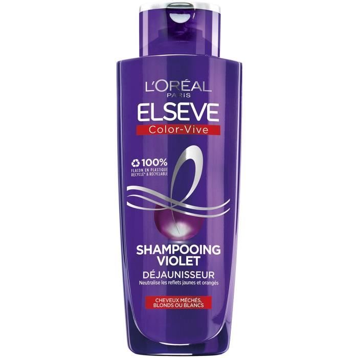 Shampooing Elsève L'OREAL Color-Vive Violet Déjaunisseur - 200 ml