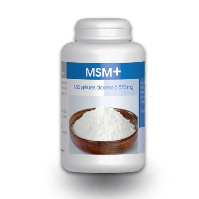 Méthylsulfonylméthane - MSM+ - 180 Gélules