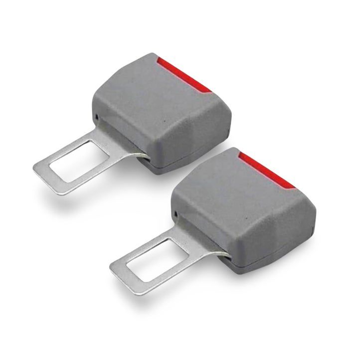 Lot de 2 clips de ceinture de sécurité réglables pour voiture, couleur grise