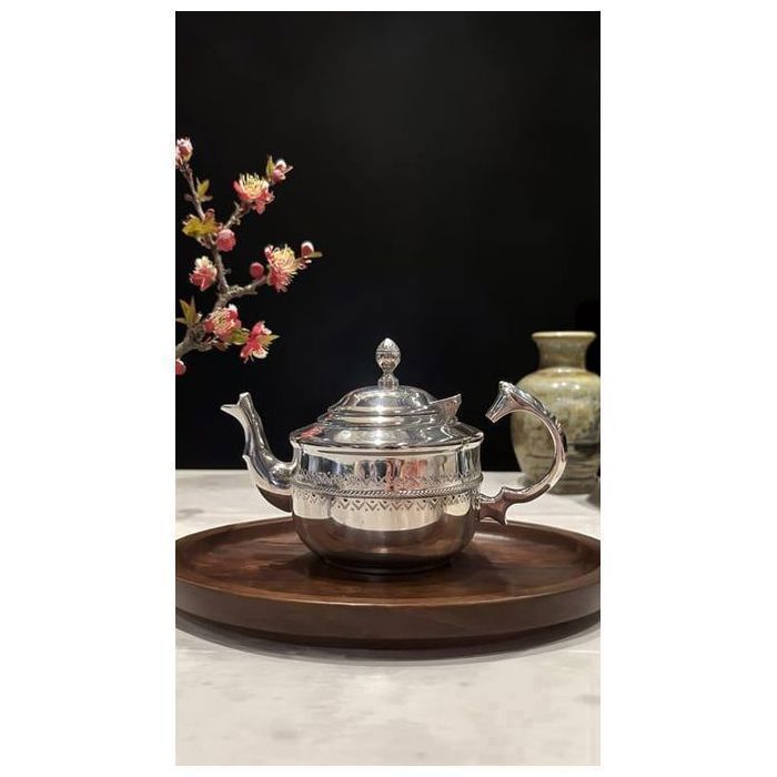 Théière Marocaine Argenté Feda Beldi GM 1Litres