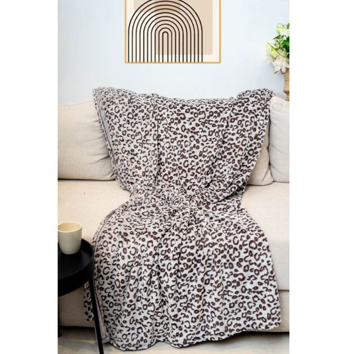 Couverture - A3 HOME - Cachemire doux - Marron clair - Lavable - Rectangulaire