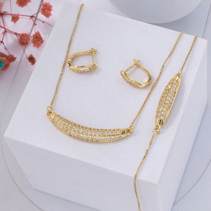 Parure plaque or haute qualite chi