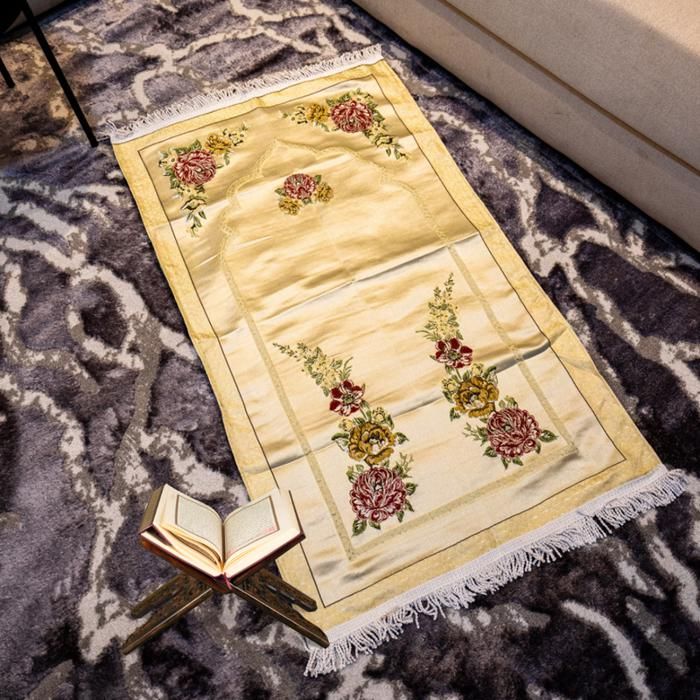 Tapis de prière Tissu Doré