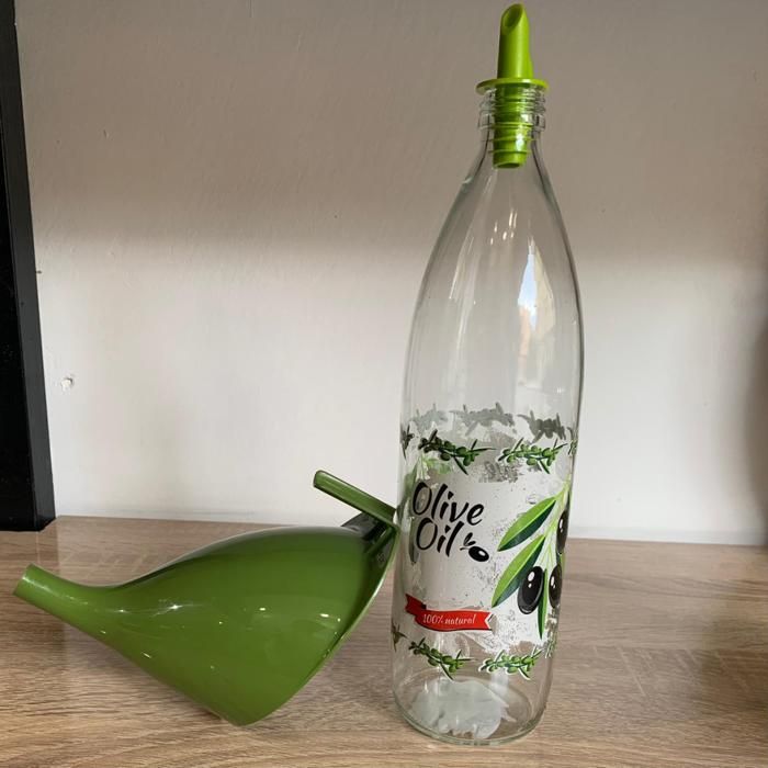 Bouteille d huile 1L +Entenoir offert couleur aleatoires