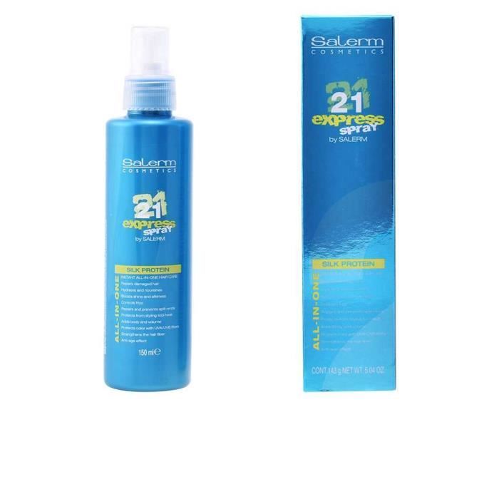 Spray de soin - Salerm - 21 EXPRESS - 150 ml - Tous types de cheveux - Protéines de soie