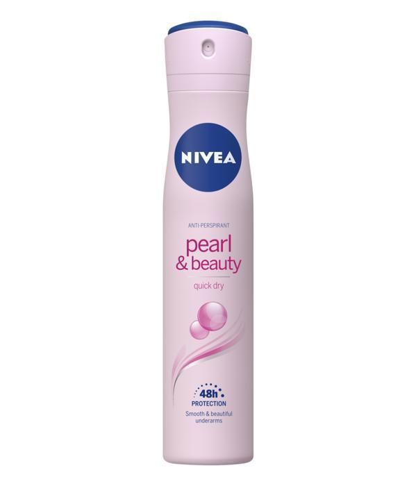 Déodorant Femme - NIVEA - Pearl & Beauty - Spray 200ml - Protection 48h - Sans alcool - Extraits de perles
