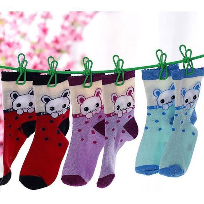Corde Linge Porte Sèche Linge Pinces à linge, 12 Clips, Maison et voyage