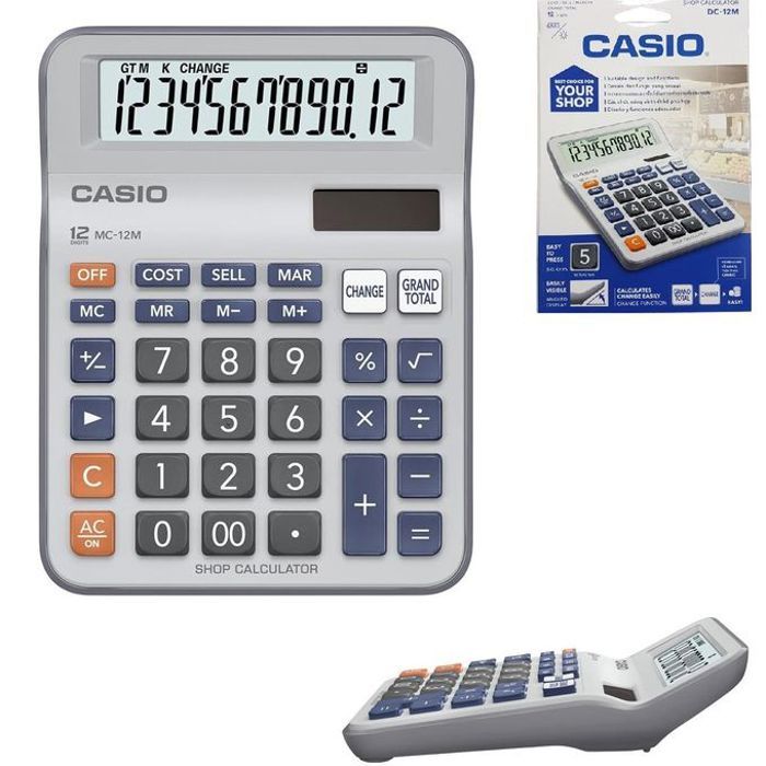 Casio Calculatrice de magasins bureau Mini-type de bureau MC-12M