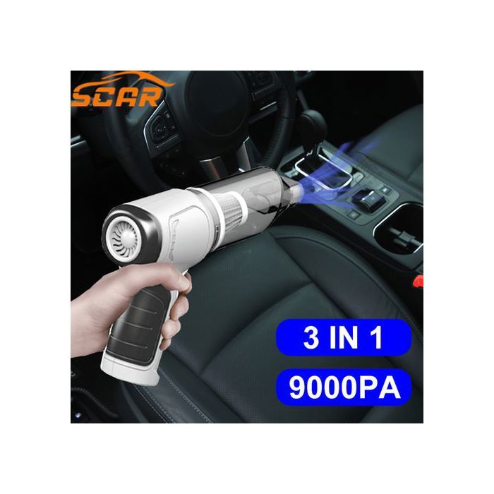 3 in 1 Car Wireless Vacuum Cleaner 120W Blowable Cordless Handheld Auto Vacuum