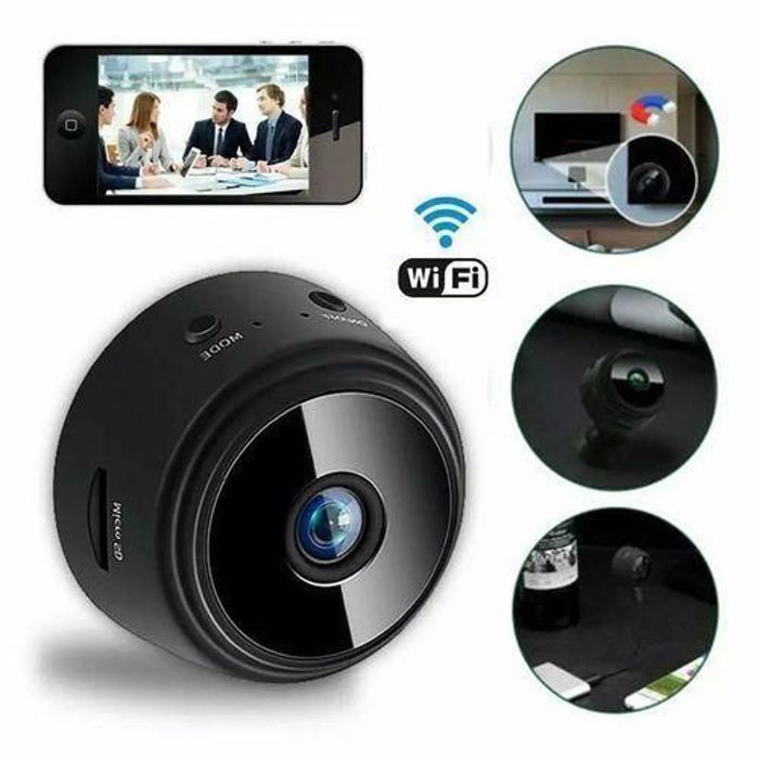 Caméra IP - A9 - HD 720P - Vision Nocturne - WiFi - Rechargeable USB
