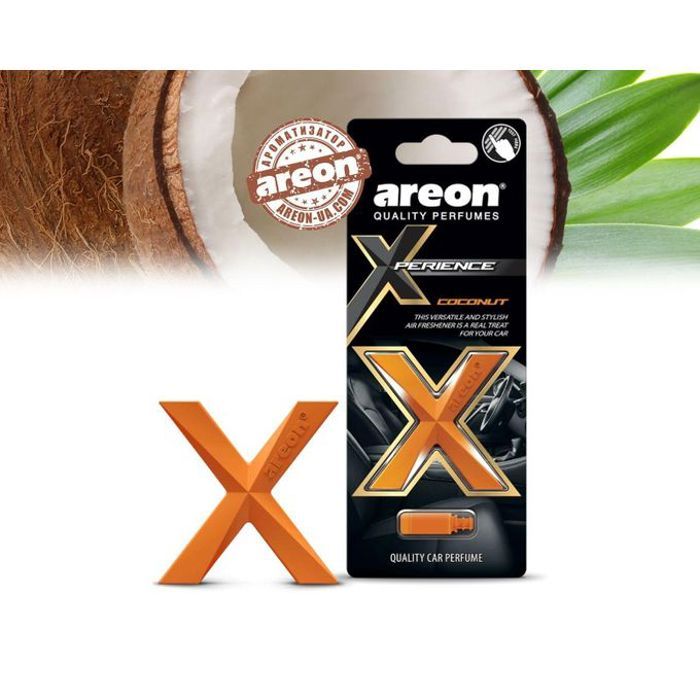 Désodorisant pour voiture - Areon - Xperience - Parfum noix de coco - Diffusion continue - Produit original