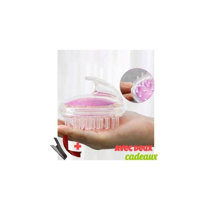 Brosse de Massage du cuir chevelu Silicone peigne professionnel doux pour laver les cheveux