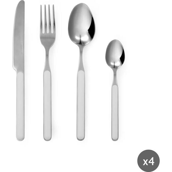 Set couverts 24 pcs blanc « Eclipse » R-63905