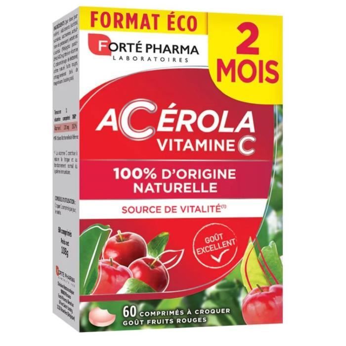 Forté Pharma Acérola Vitamine C 60 comprimés