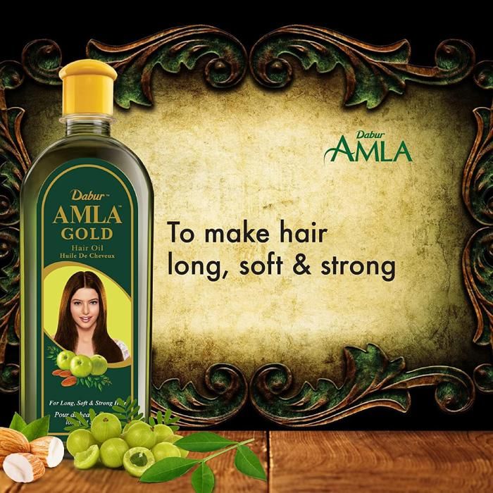 Huile capillaire - DABUR - Amla Gold - 200ml - Brillance - Hydratant - Tous types de cheveux