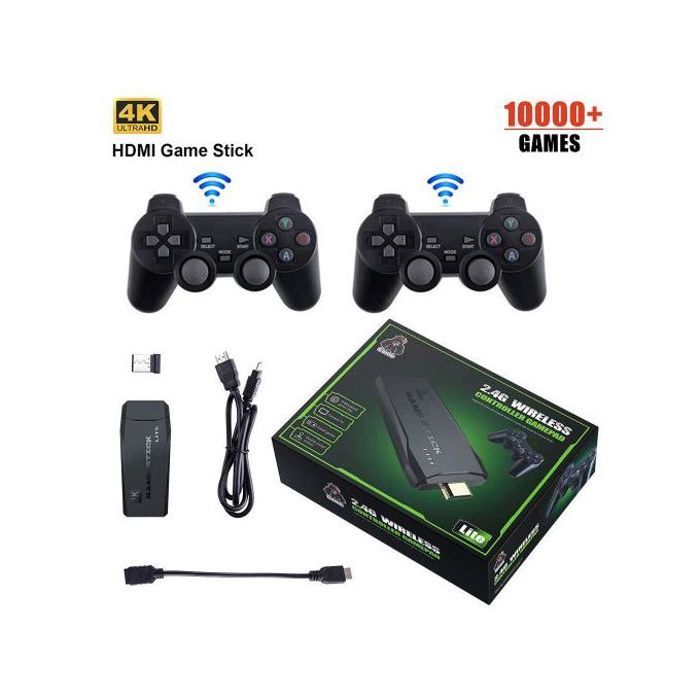 Console de Jeu Vidéo Rétro Data Frog - 4K, Sans Fil, 2 Manettes