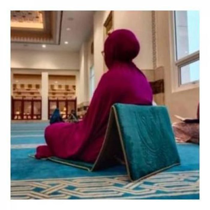 Tapis de prière confortable avec dossier // Tapis pliable douce
