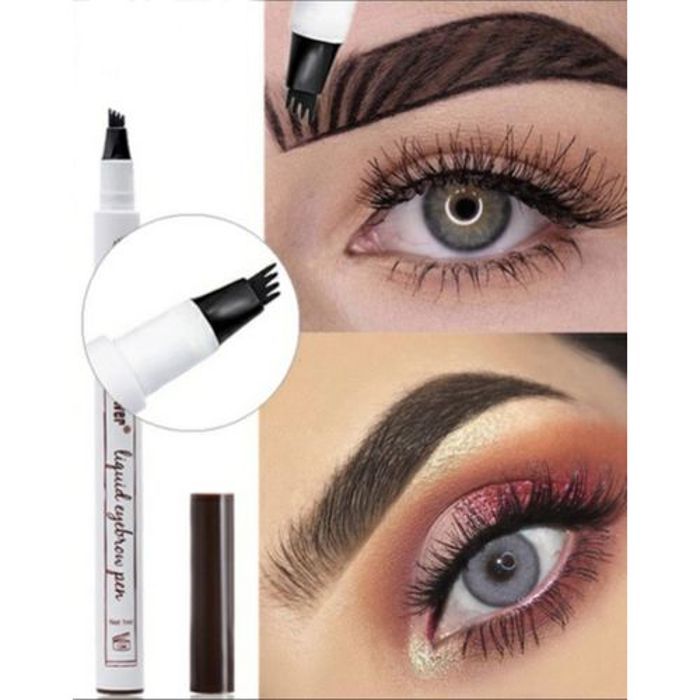 Crayon à Sourcils Liquide - Musique Fleur - 3D - Imperméable - Longue Tenue - 1 ml
