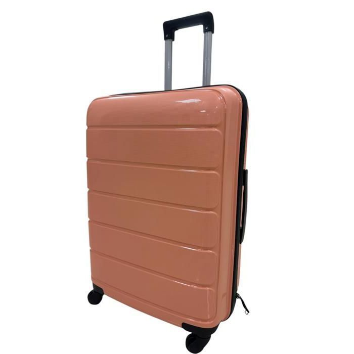 Valise Cabine - SYDNEY - T20 - Polypropylène - 55 cm - Saumon - 4 Roulettes