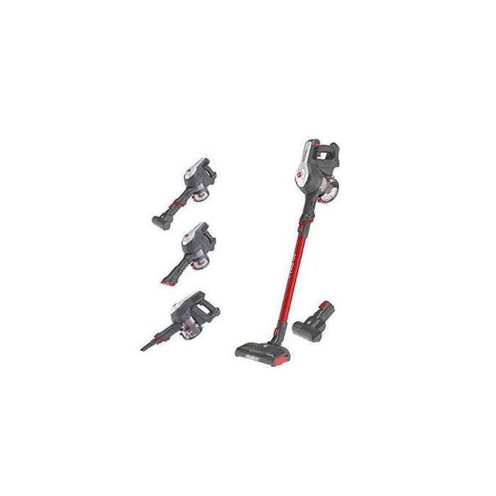 Hoover HG122GPT011 Aspirateur balais sans fil cyclonique 22V autonomie:40min Gris/Rouge