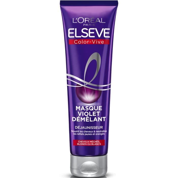 Masque Elsève L'OREAL Color-Vive Violet Démêlant Déjaunisseur - 150 ml