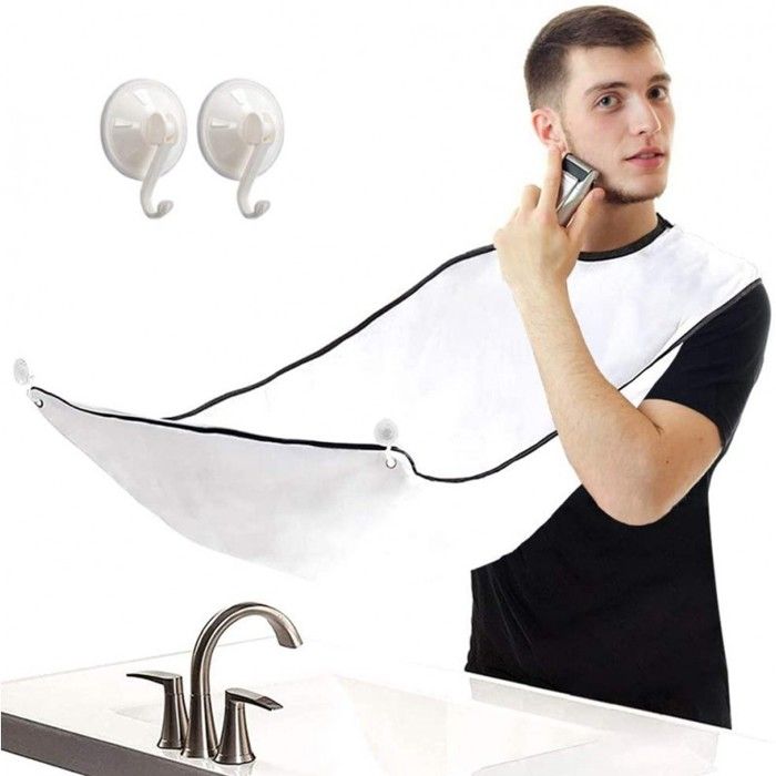 Tablier de rasage blanc