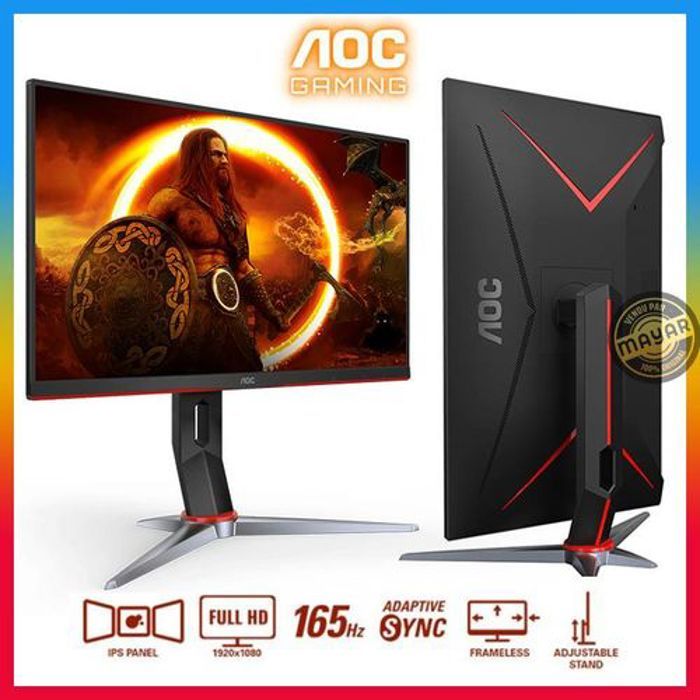 Moniteur Gaming AOC 24G2SP - 23.8” IPS - 165Hz - 1ms - FreeSync Premium - Design sans bords