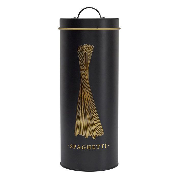 Boîte à Spaghetti en Métal "Lounge" 31cm Noir