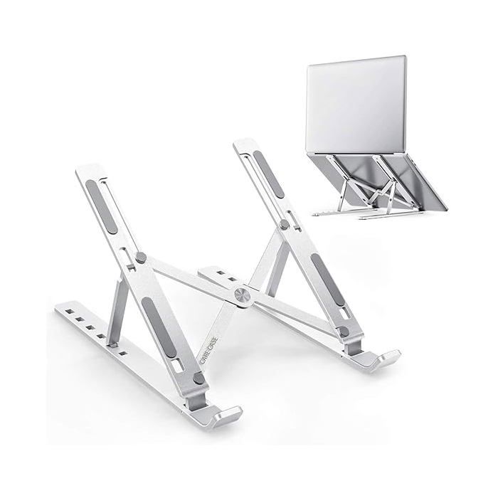 Support ordinateur portable - Créatif - Pliable - Métal - Réglable en hauteur - Ergonomique