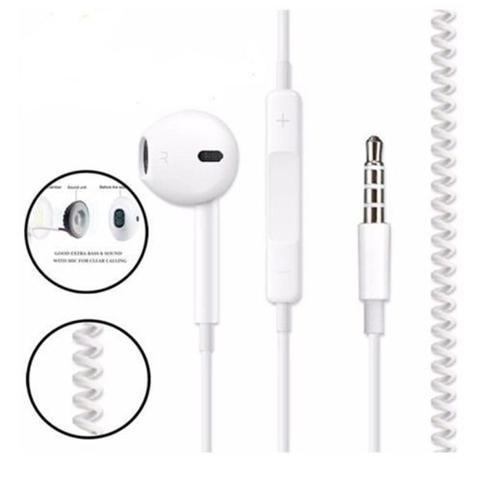 Écouteurs de contrôle filaire oreillette avec micro casque téléphone intelligent