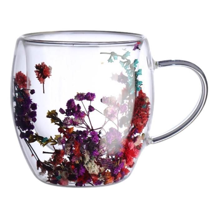 Tasse - AYA HOME - Double paroi - Verre - Multicolore - Élégante