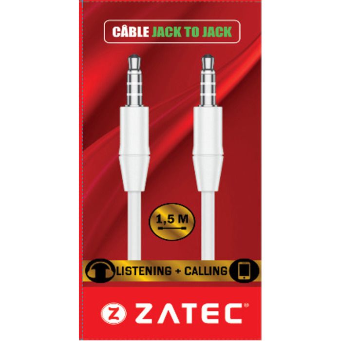 Câble Jack vers Jack 1,5m