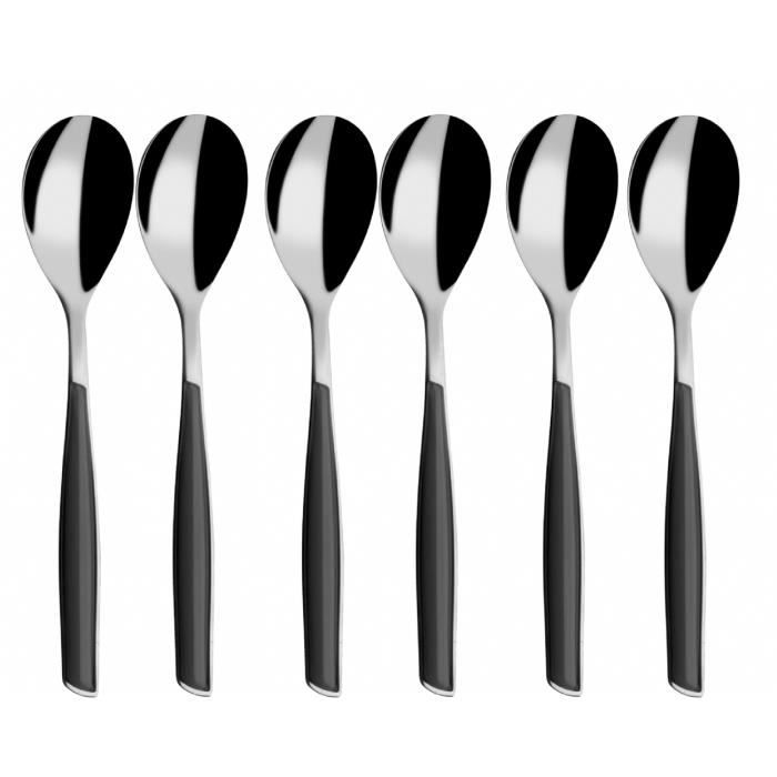 Bugatti - Glamour 6-pcs Cuillere Cafe Noir Fume