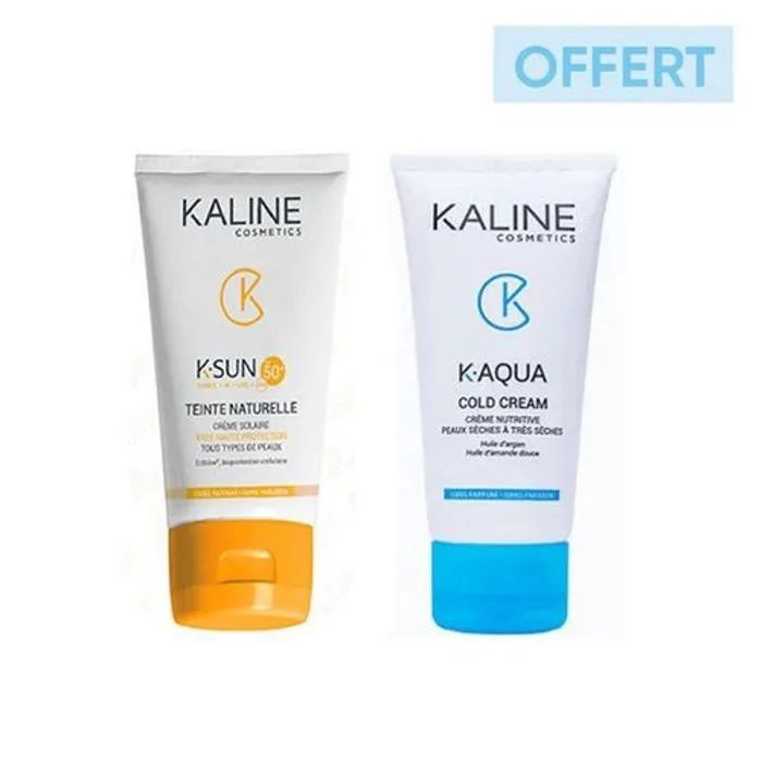 Pack  (K-sun Crème Solaire Teinte Naturelle Spf50+) + (K-aqua Cold Crème)
