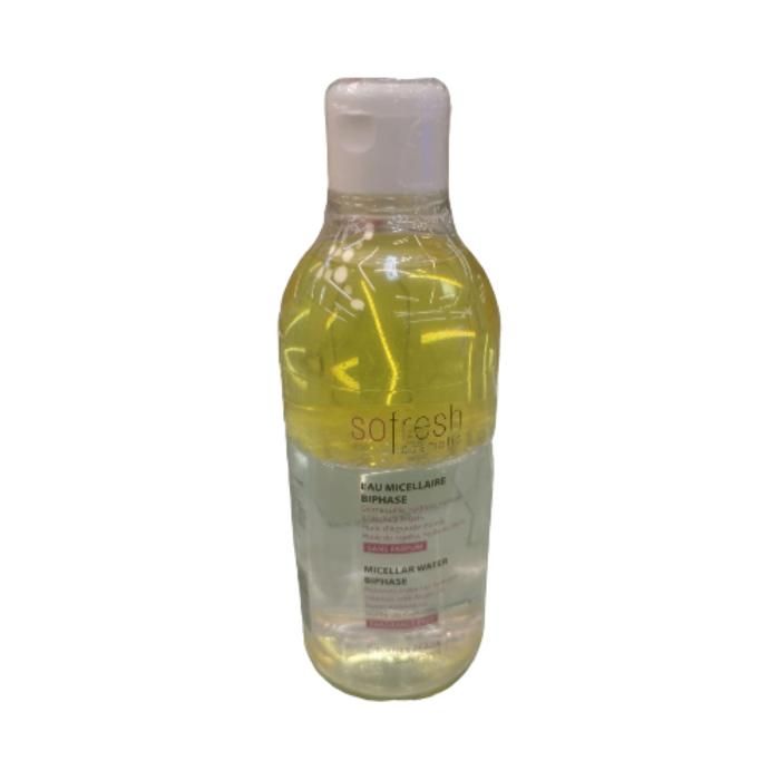 Eau Micellaire - SoFresh - 400 ml - Hypoallergénique - Tous types de peau