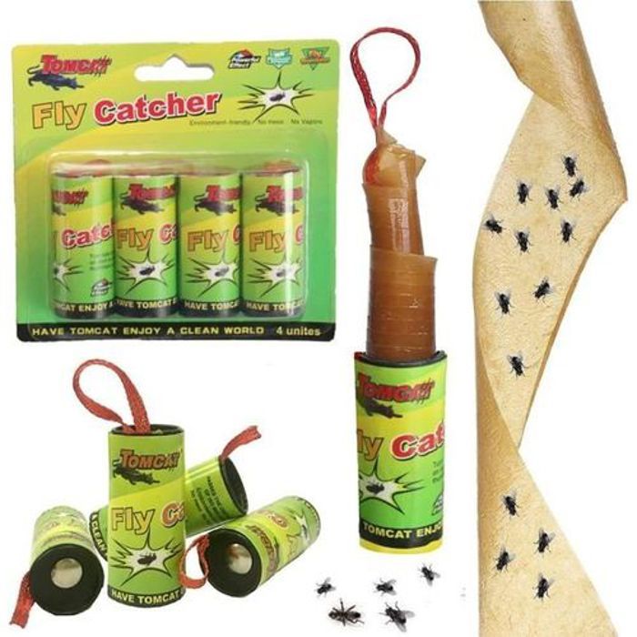 Pièges anti-insectes nuisibles, rouleaux de papier mouches, pour maison,cuisine