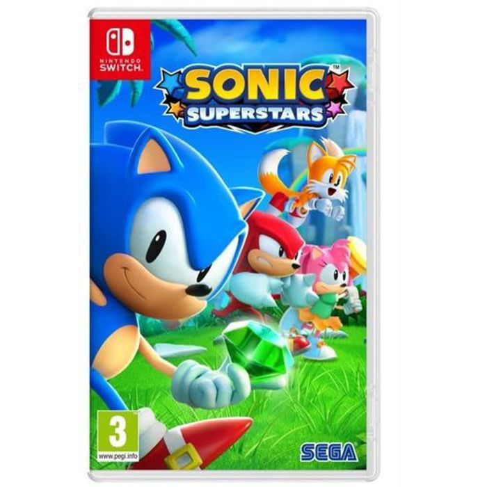 Jeu vidéo - SEGA - Sonic Superstars - Nintendo Switch - Aventure 2D - Coopératif jusqu'à 4 joueurs