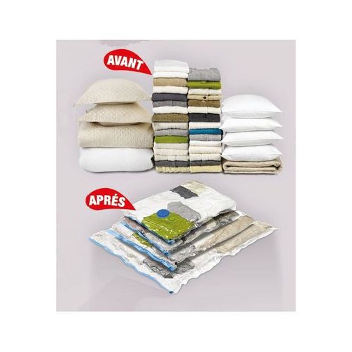 Imperial Set de 4 sacs de 50cm 70cm de rangement sous vide avec pompe