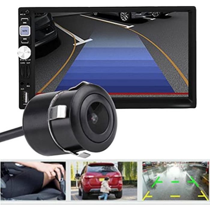 Mini caméra de recul rotation à 370° grand angle étanche pour voiture