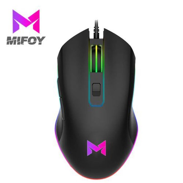 Souris Gaming - mifoy - GM100 - Capteur Optique 3200 DPI - Rétroéclairage RGB - 6 Boutons