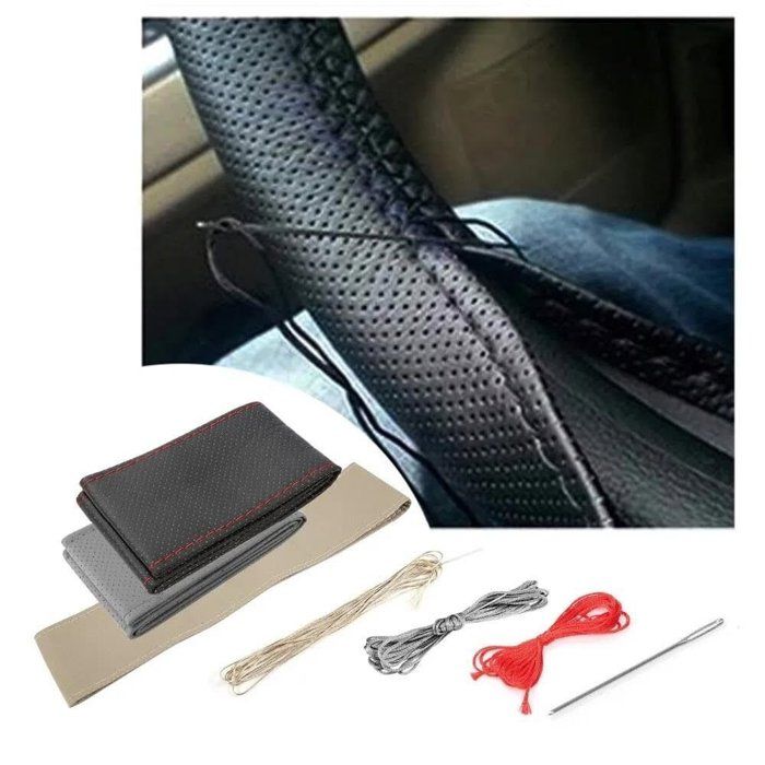 Couvre-volant - Style sur-mesure - Noir - Matériaux résistants - Confort de conduite - Couture manuelle